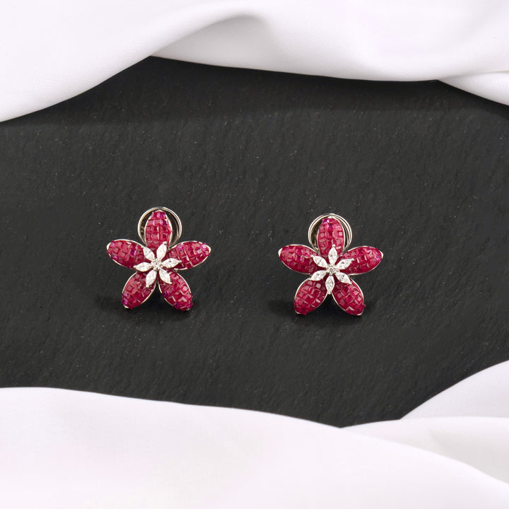 Tia Flower Studs