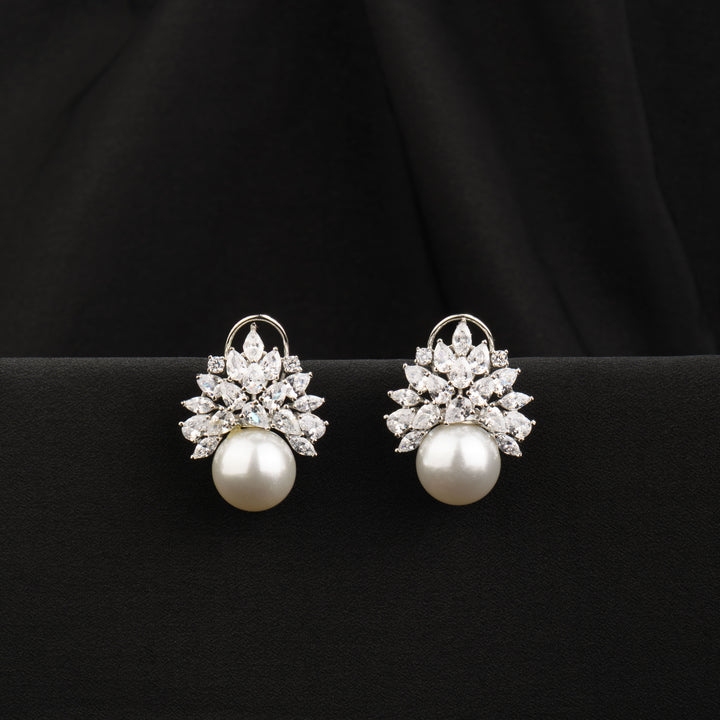 Livia Diamond and Pearl Studs