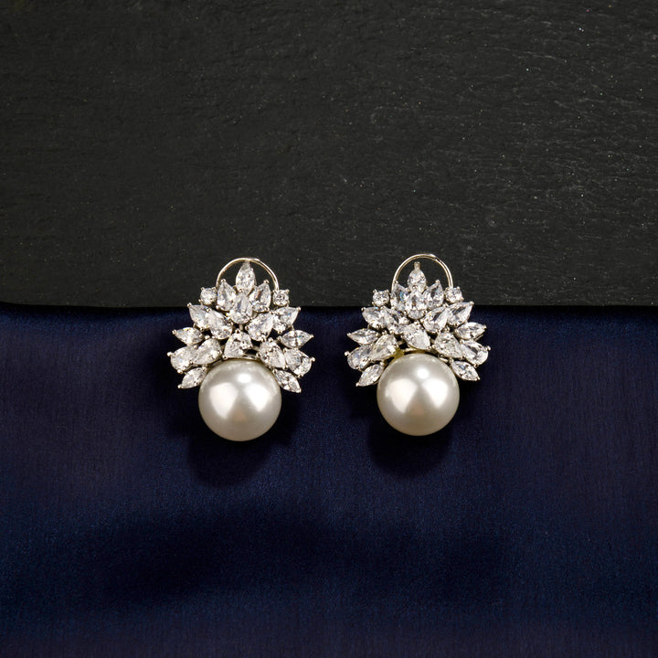 Livia Diamond and Pearl Studs