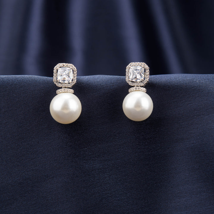 Erica Diamond and Pearl Studs