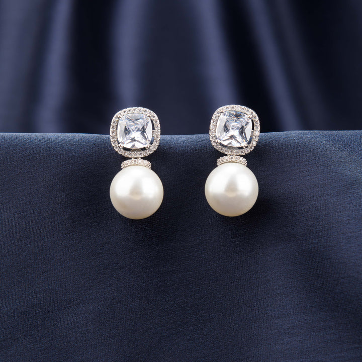 Ida Diamond and Pearl Studs