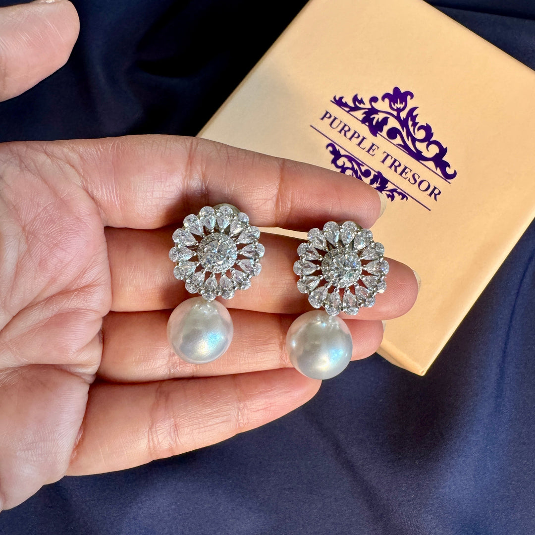 Ryla Diamond and Pearl Studs