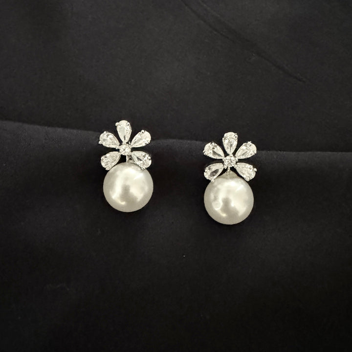 Arista Diamond and Pearl Studs