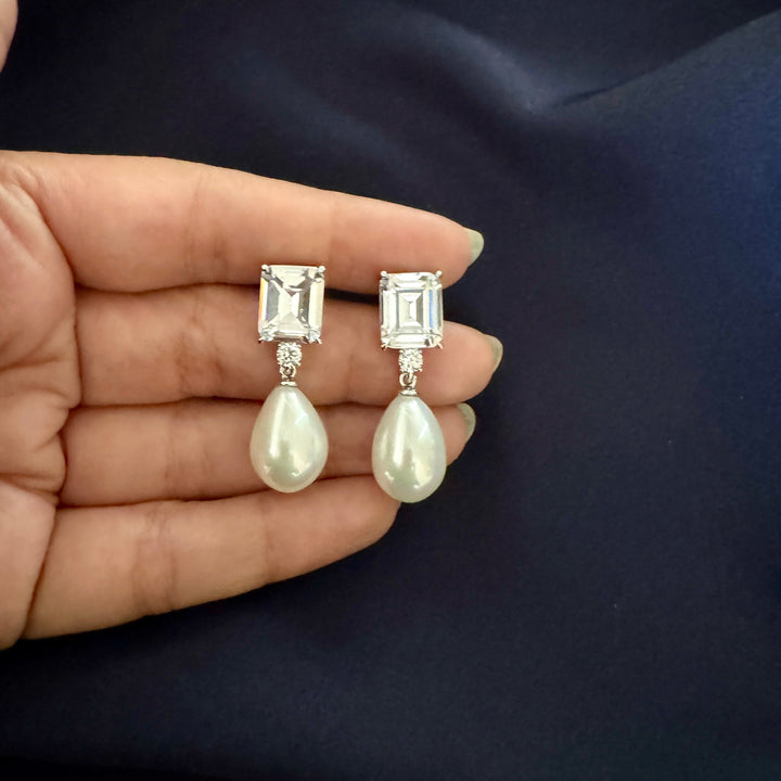 Amora Diamond and Pearl Earrings