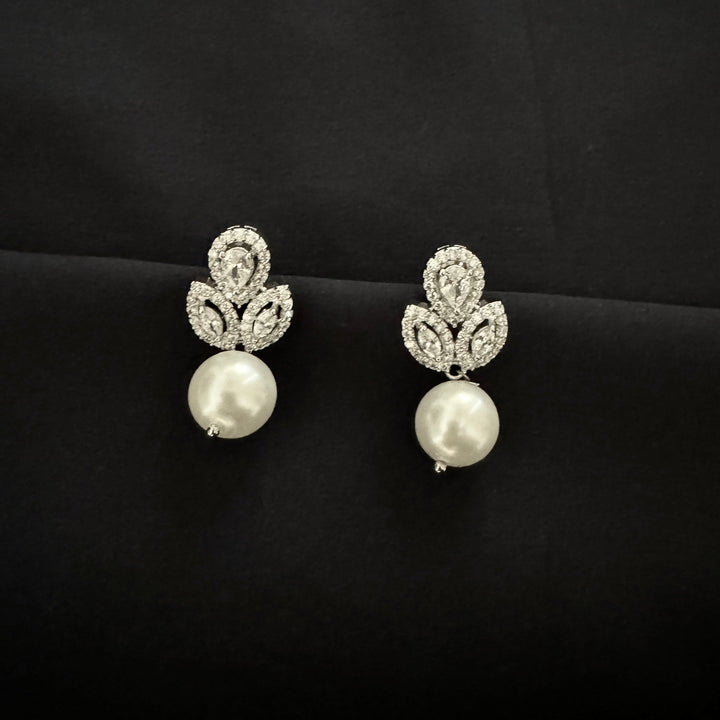 Wister Diamond and Pearl Earrings