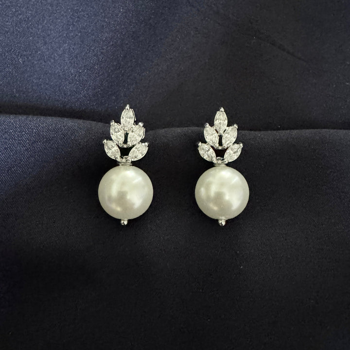 Averie Diamond and Pearl Studs