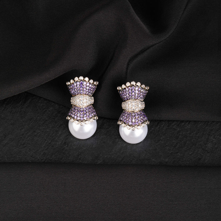 Amelie Diamond and Pearl Studs