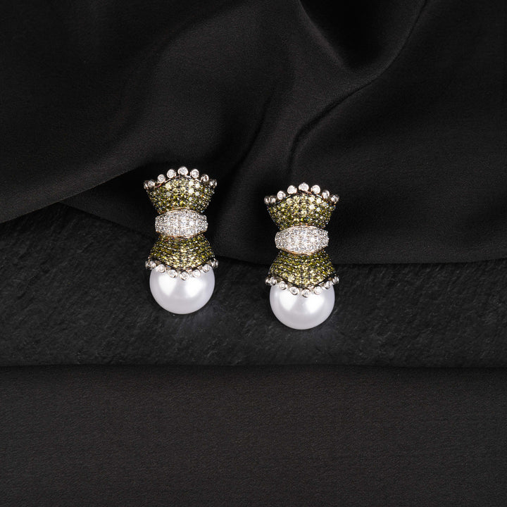 Amelie Diamond and Pearl Studs