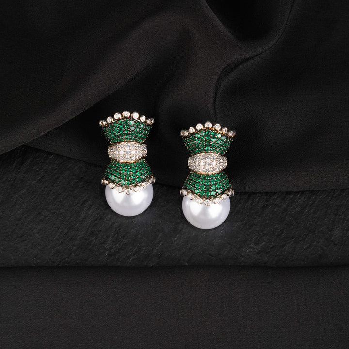 Amelie Diamond and Pearl Studs