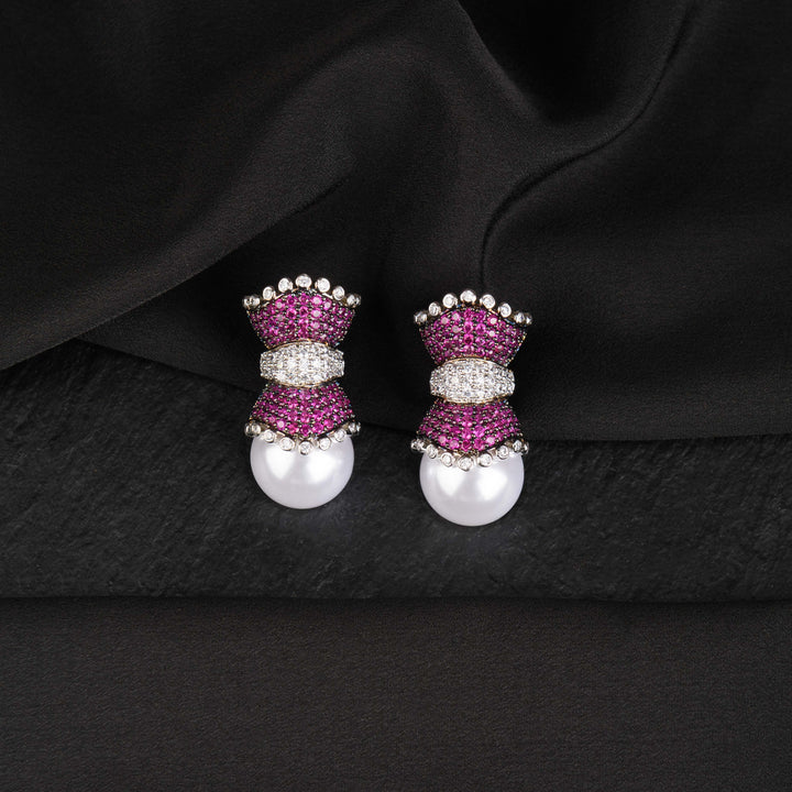 Amelie Diamond and Pearl Studs