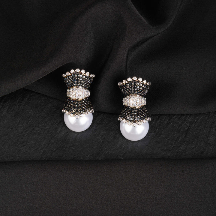 Amelie Diamond and Pearl Studs