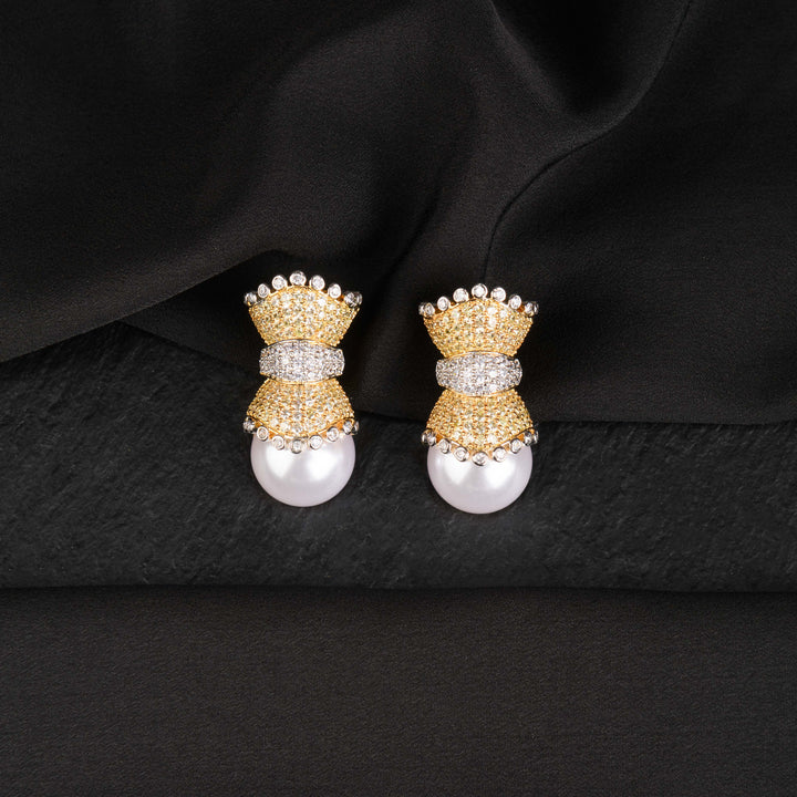 Amelie Diamond and Pearl Studs