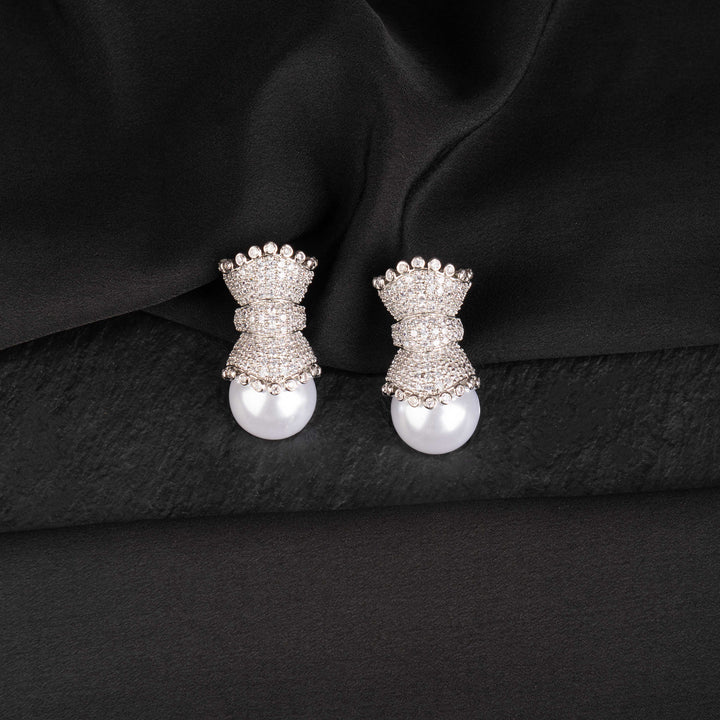 Amelie Diamond and Pearl Studs