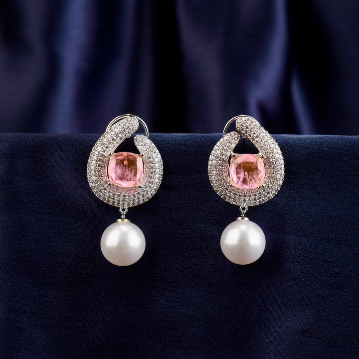 Loreen Diamond and Pearl Studs