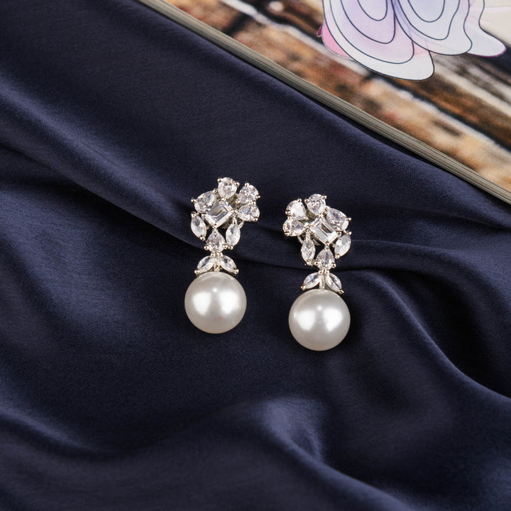 Arina Diamond and Pearl Studs