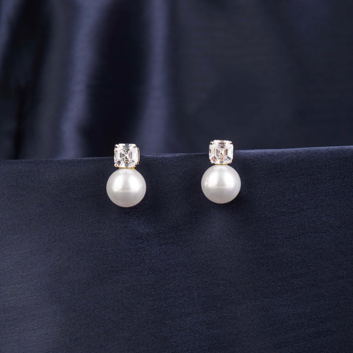 Melisa Diamond and Pearl Studs