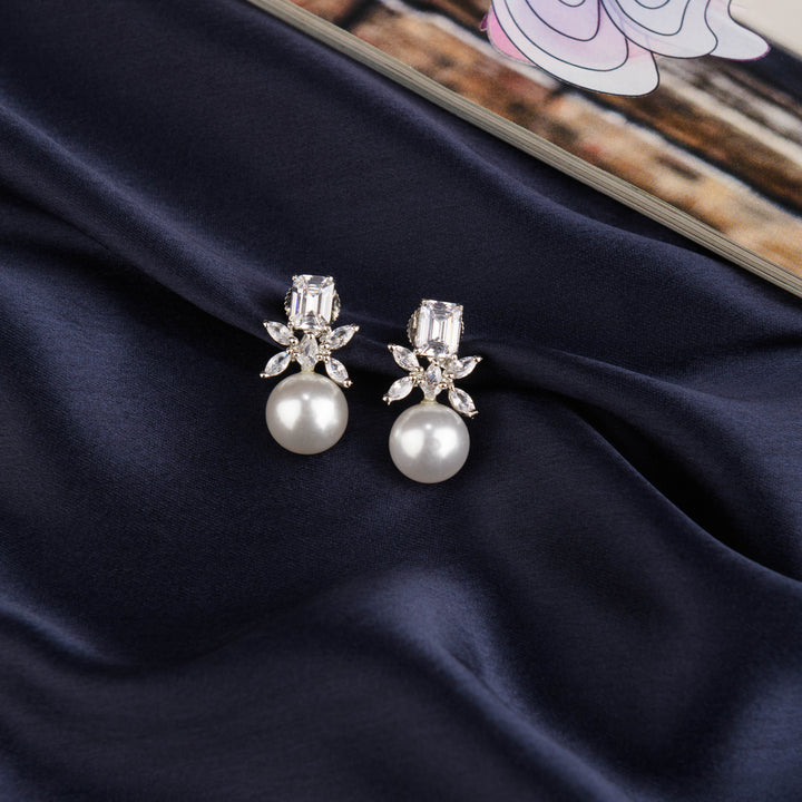 Ariana Diamond and Pearl Studs