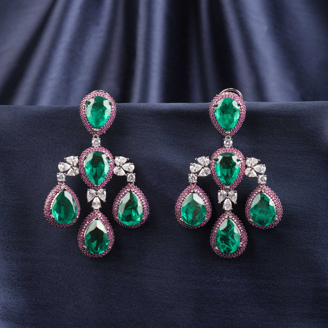 Heli Emerald Earrings