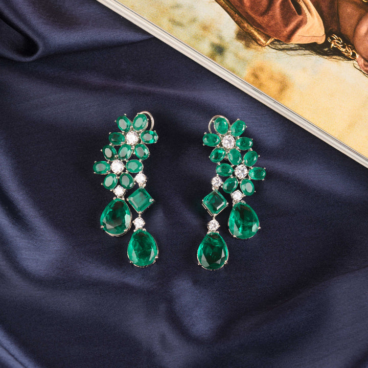 Kelsey Emerald Doublet Earrings