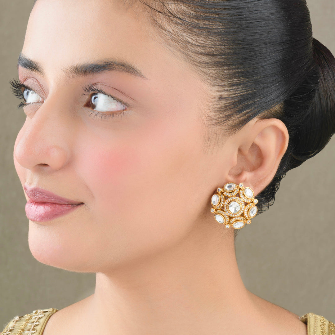 Inaara Polki Studs