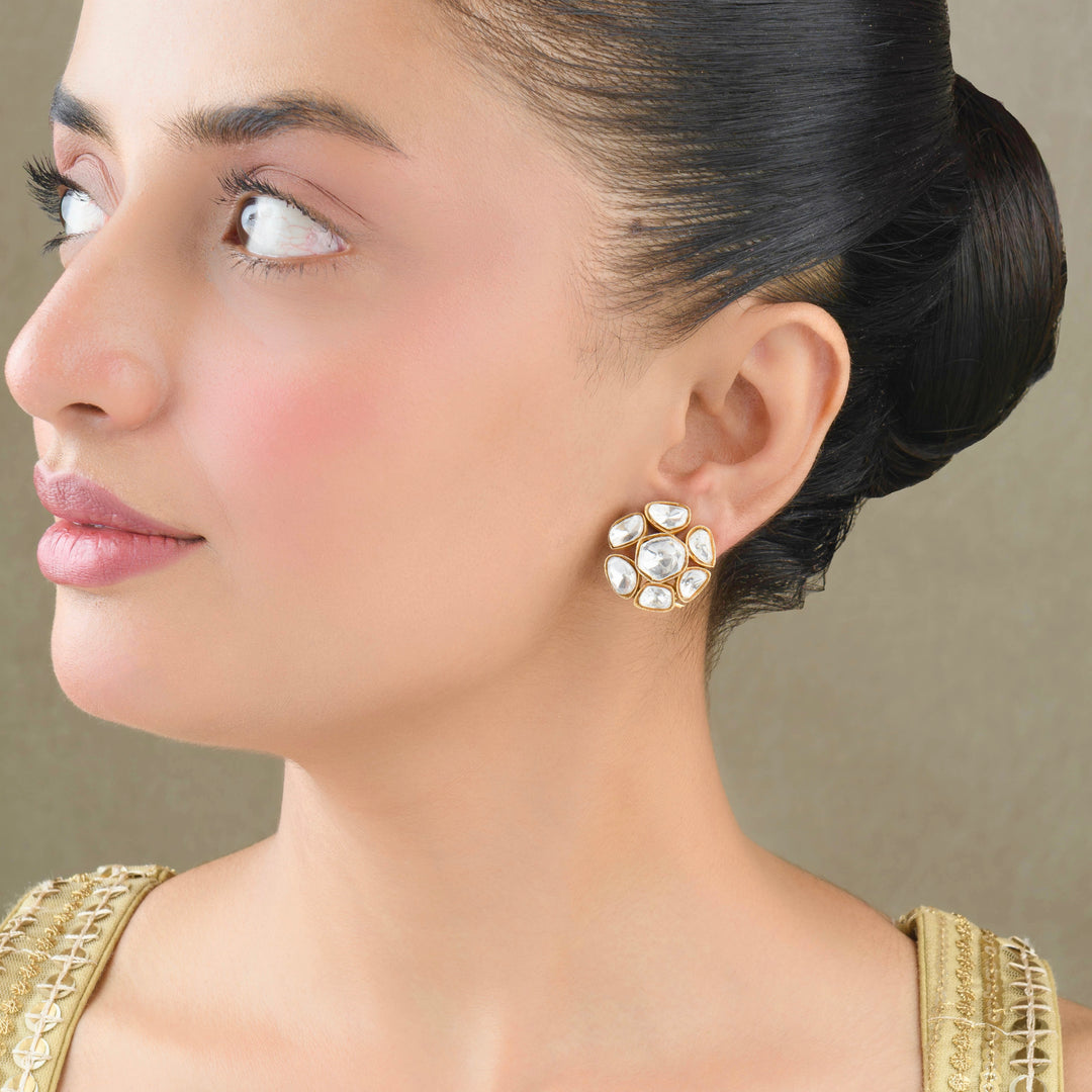 Ziya Polki Studs