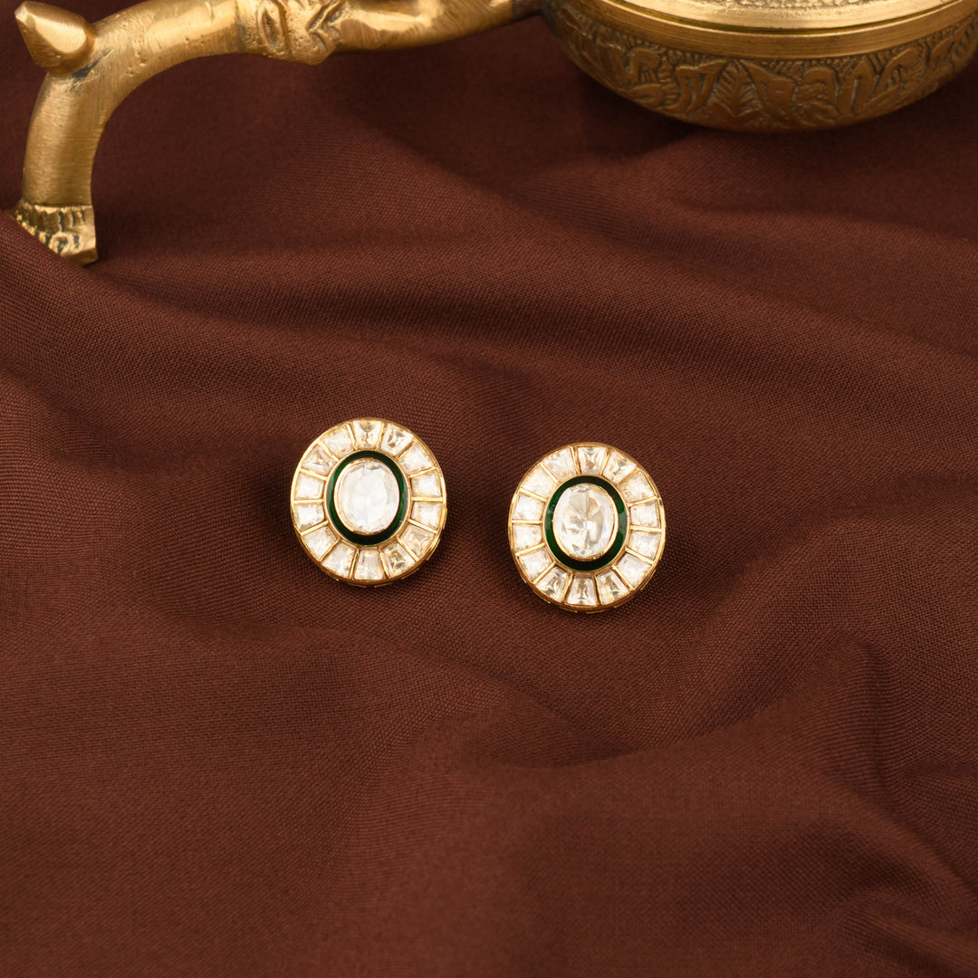 Ragini Moissanite Polki Studs
