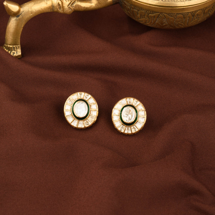 Ragini Moissanite Polki Studs