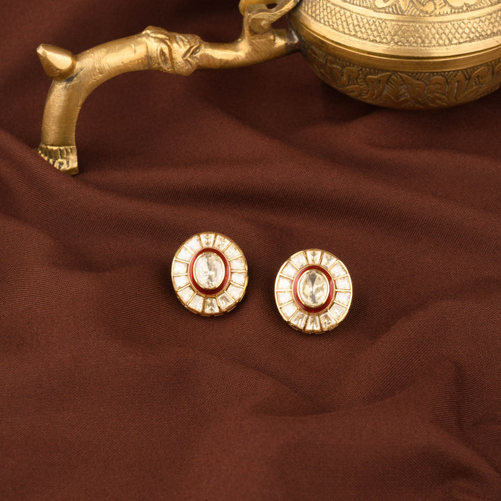 Ragini Moissanite Polki Studs