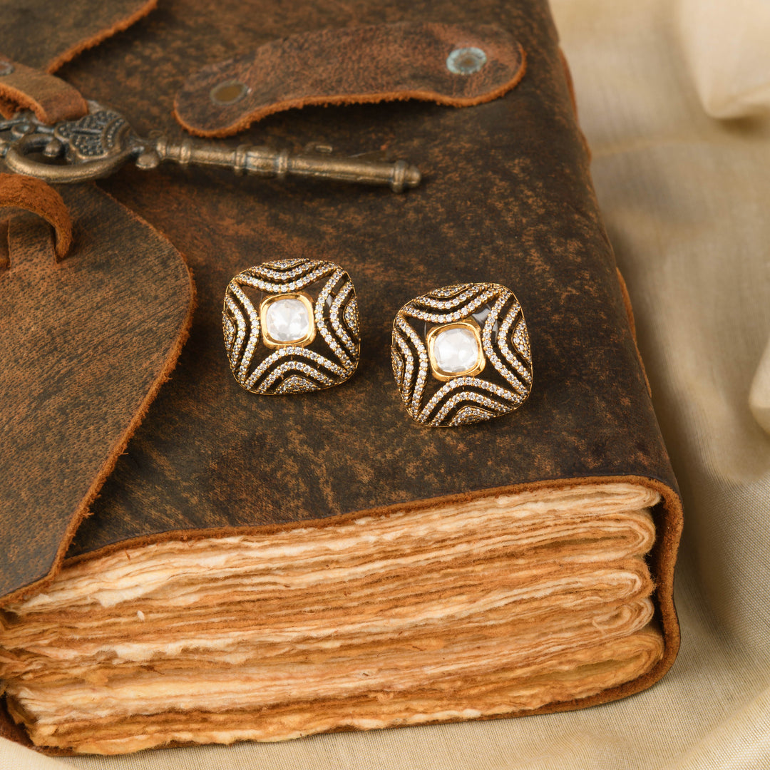 Dami Victorian Polki Studs