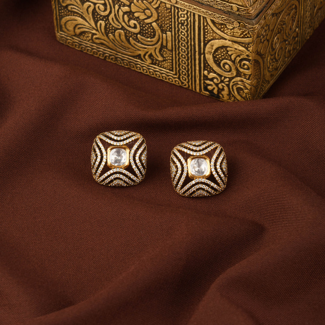 Dami Victorian Polki Studs