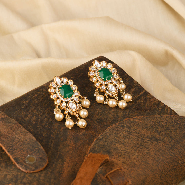 Lavika Moissanite Polki Studs