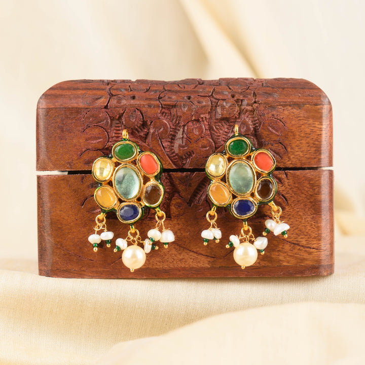 Anusha Navratan Earrings