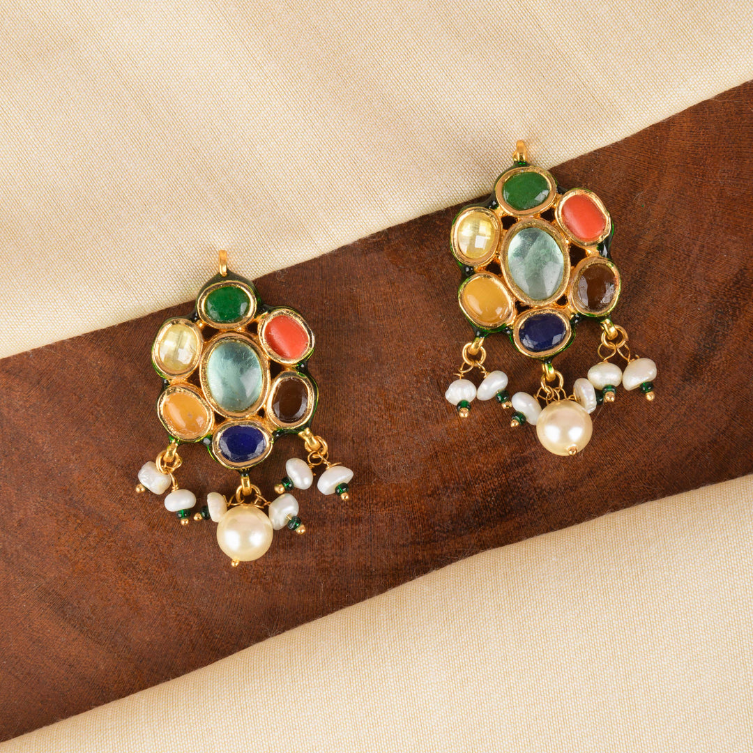 Anusha Navratan Earrings