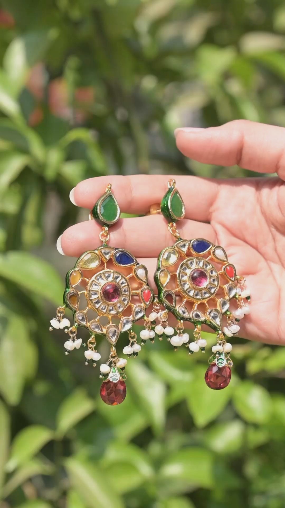 Shloka Navratan Earrings