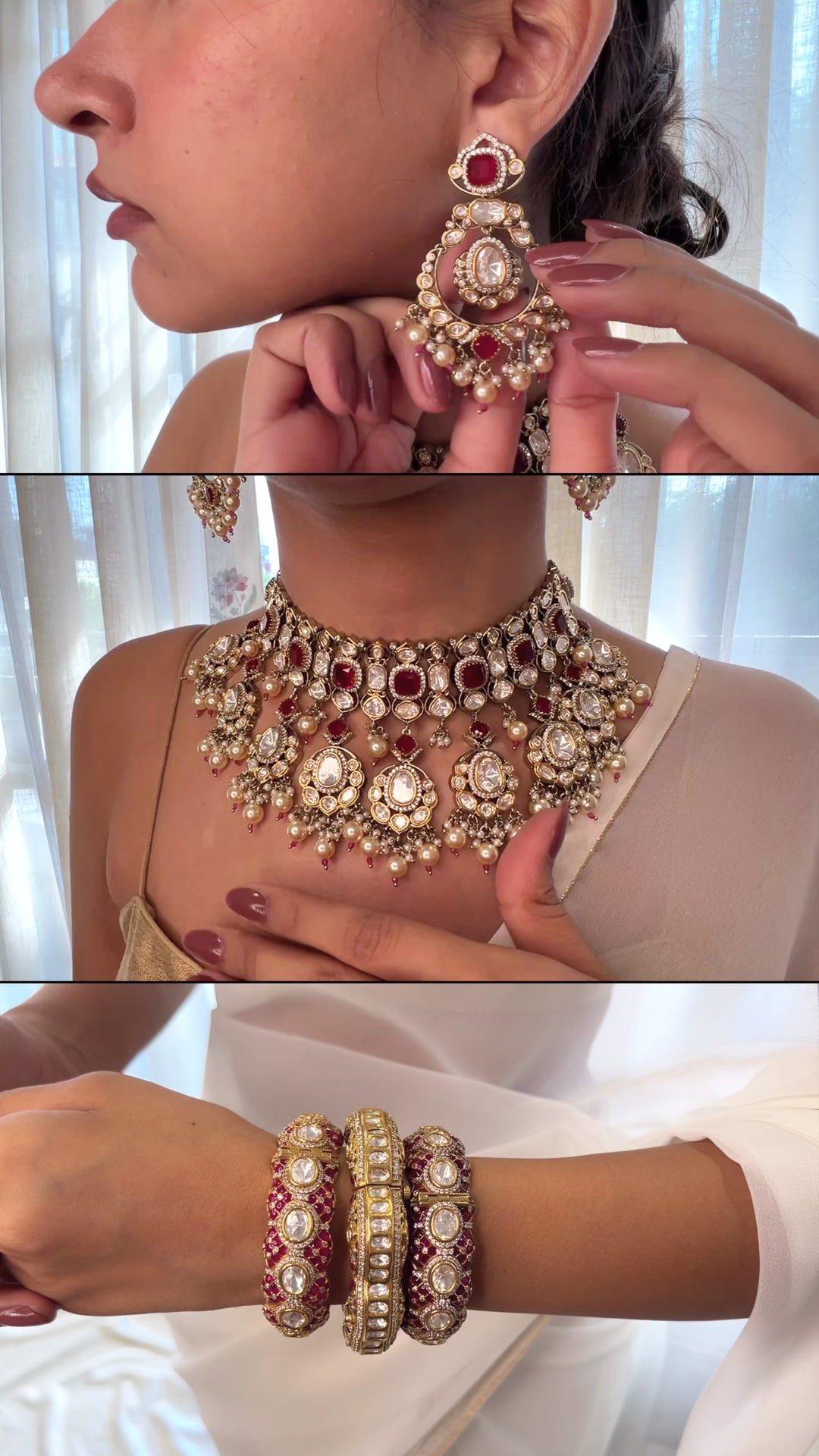 Madhavi Polki Choker Set