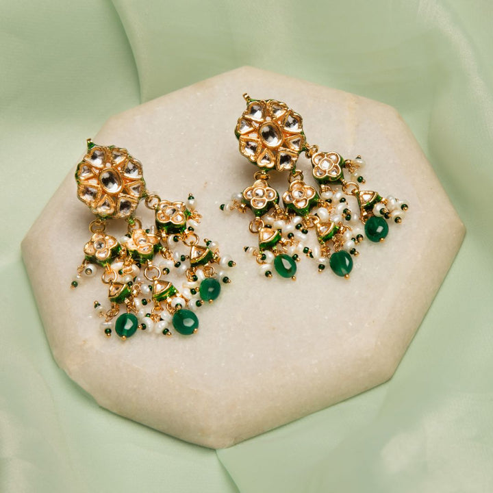 Tamanna Polki and Pearl Earrings