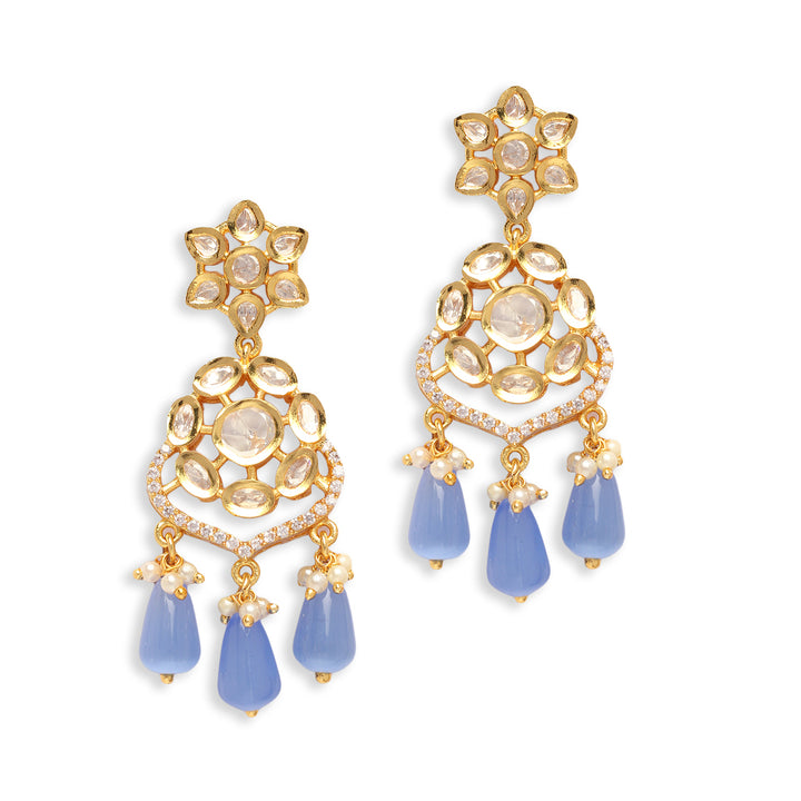 Elma Polki Earrings