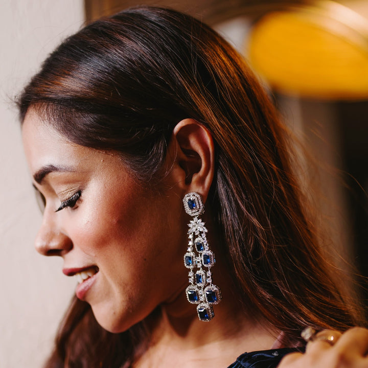 Aanchal Batra in Delisha Diamond Earrings