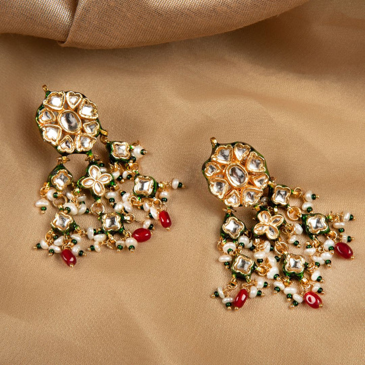 Tamanna Polki and Pearl Earrings