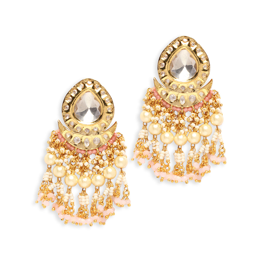 Mandira Pearl Polki Earrings