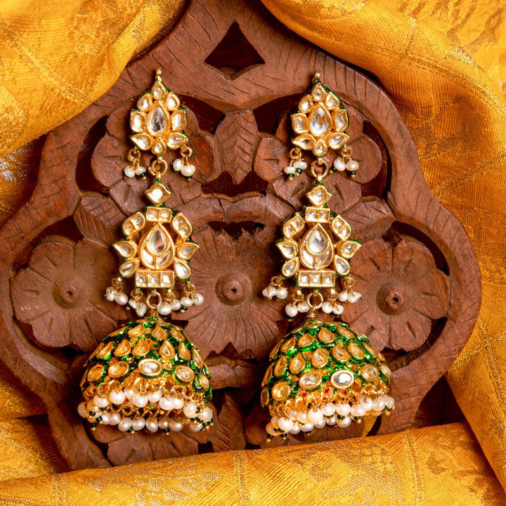 Jasmira Polki and Pearl Jhumkas