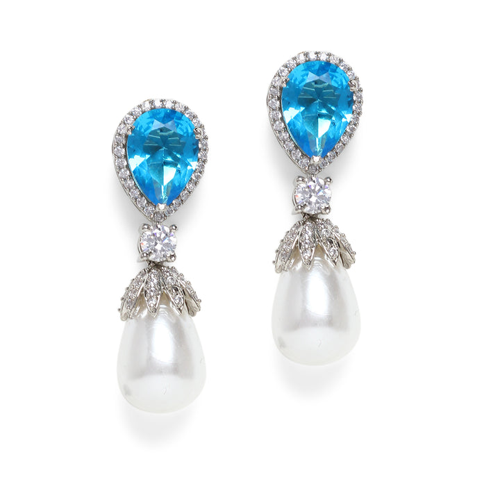 Lina Diamond and Pearl Earrings