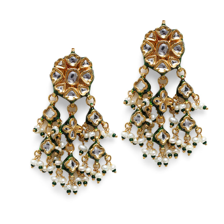 Tamanna Polki and Pearl Earrings