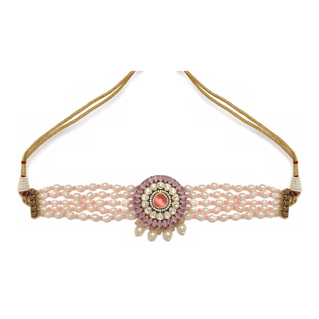 Ruhiya Pearl Choker Set