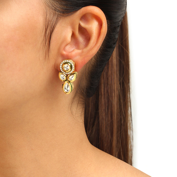 Niksha Polki Earrings