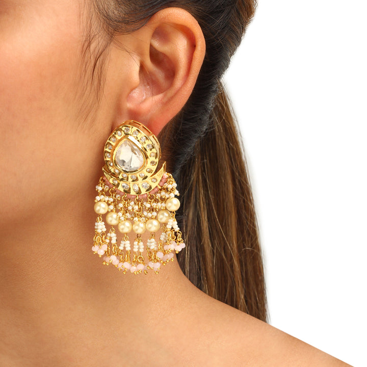 Mandira Pearl Polki Earrings