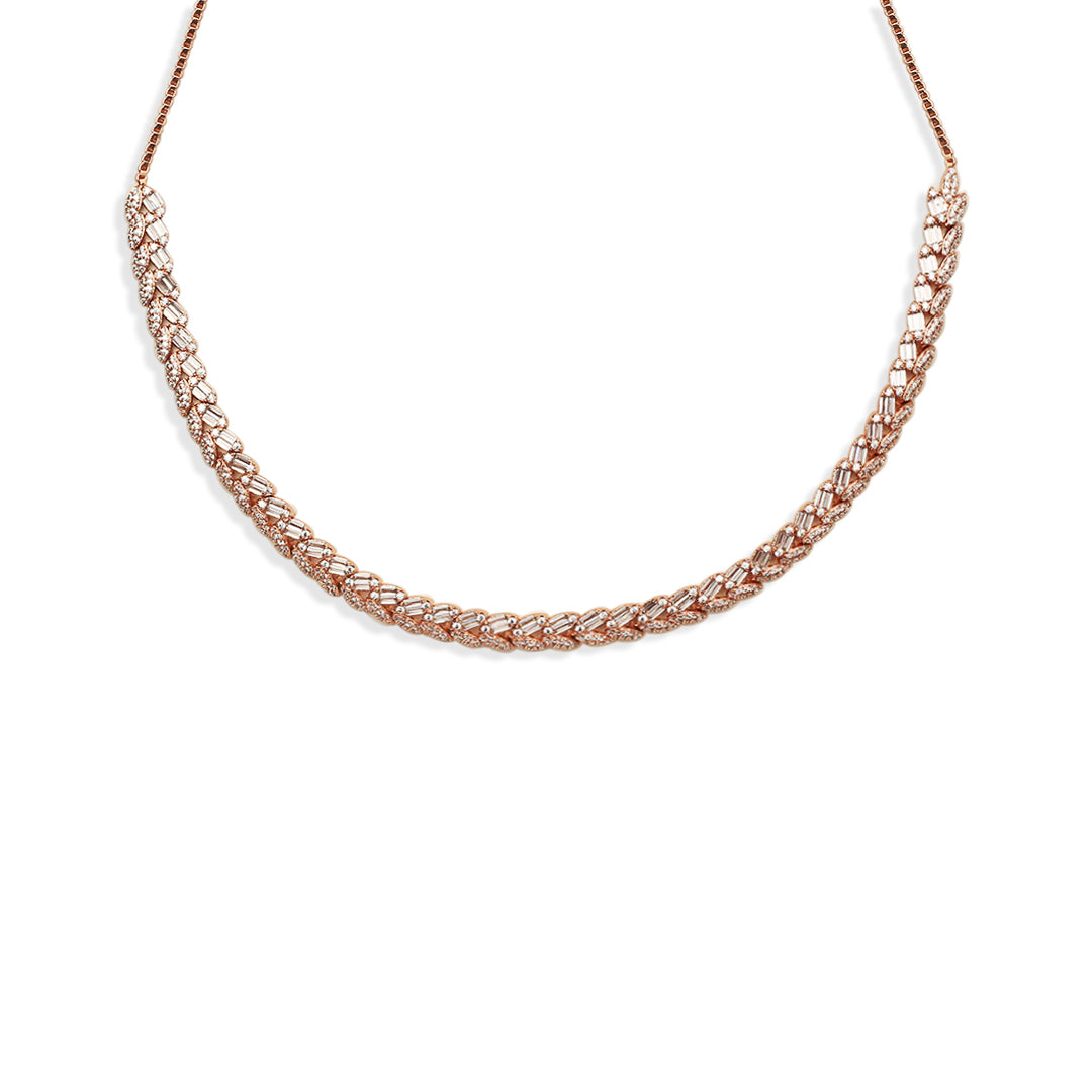 Iris Rose Gold Diamond Choker Set