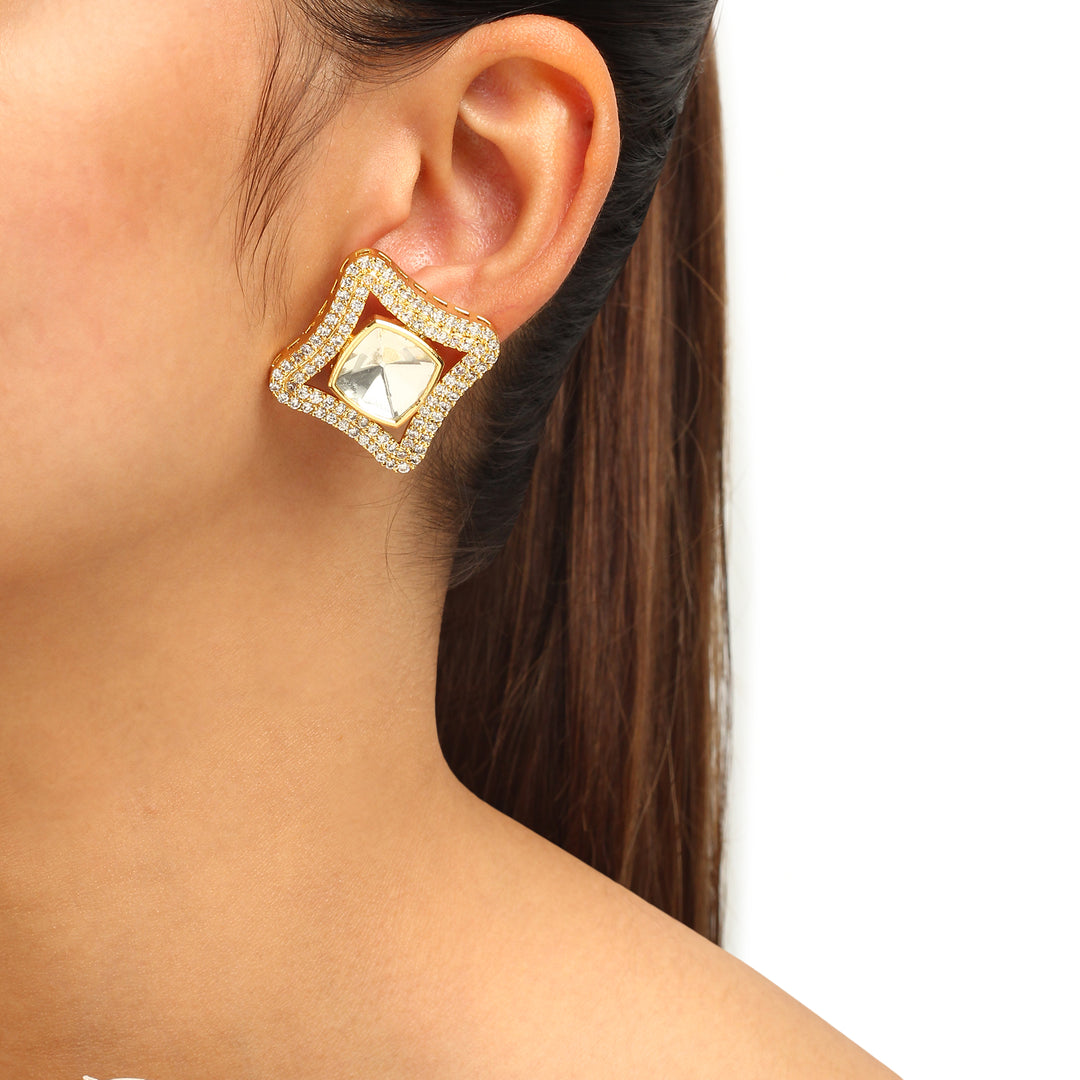 Adiva Polki Studs