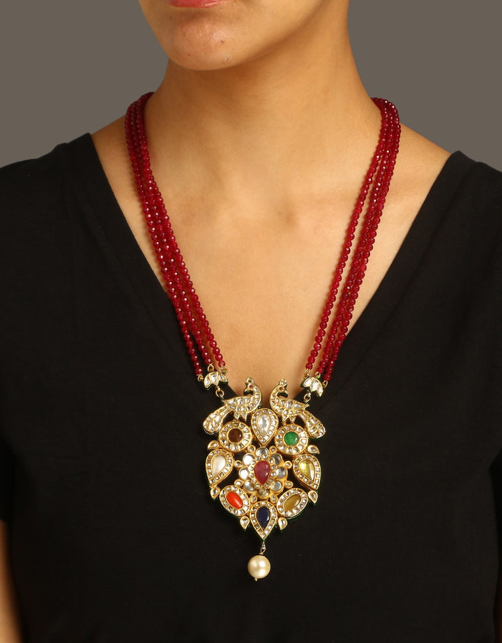 Vidisha Navratan Necklace Set