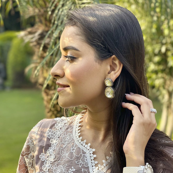 Shivani Girdhar in Ameya Polki Earrings